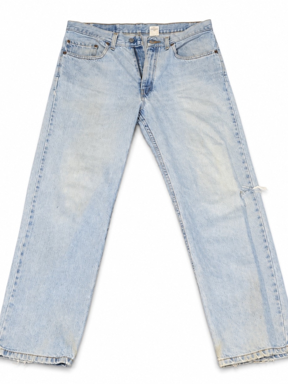 Vintage Levi’s 550 Jeans Men’s 34x30 Light Wash Relaxed Fit Distressed Mexico